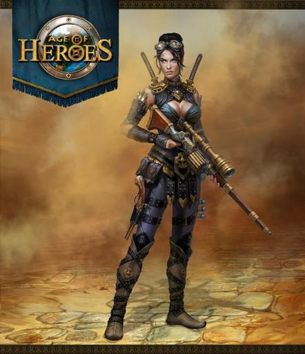 Rise of Heroes - Классы игровых героев: Ассасинка, Купец, Генерал.
